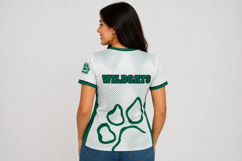 Wildcats Blanco Dama mujer espalda.webp